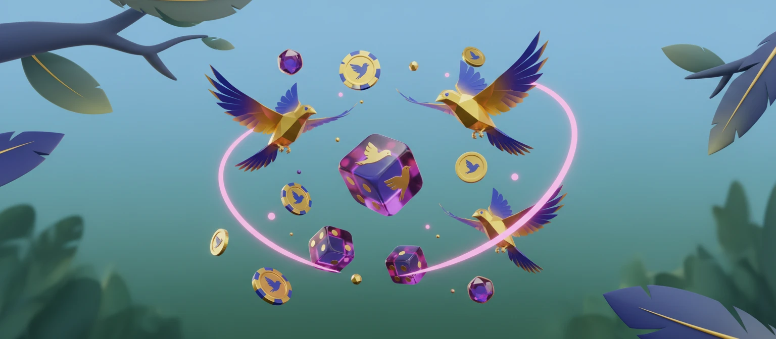 Concept illustration of independent random outcomes in a crash-style game