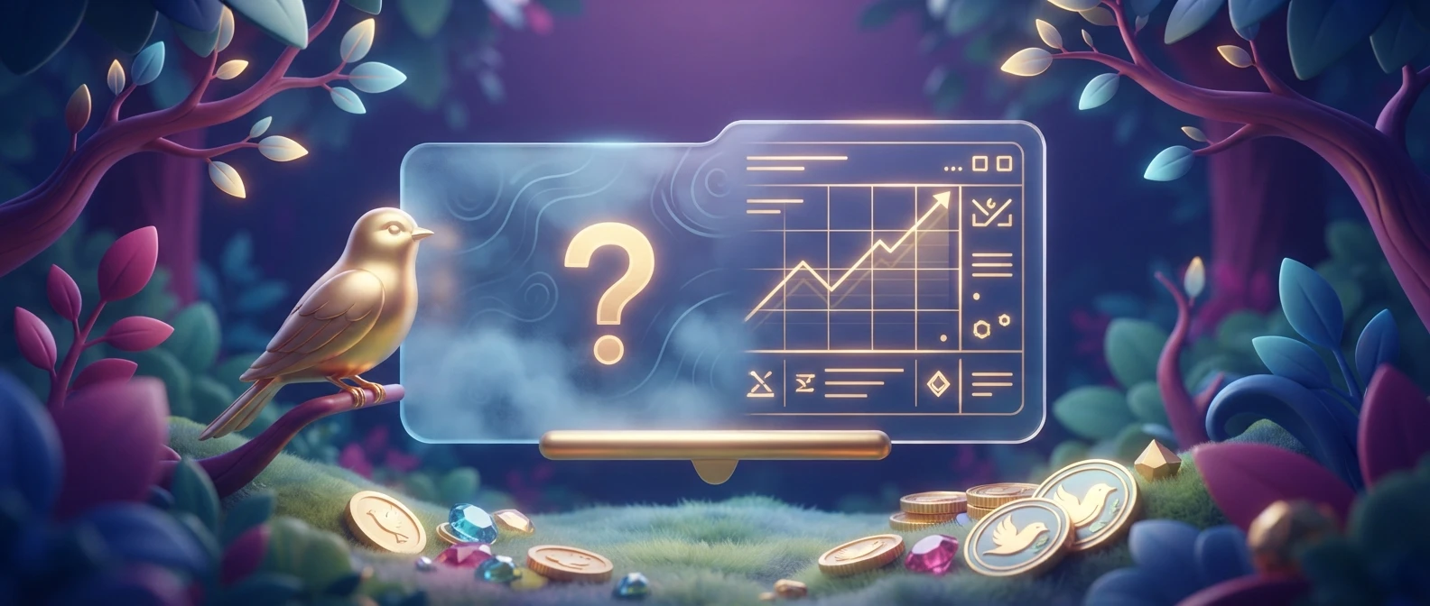 Concept contrasting an unknown probability chart with verified data